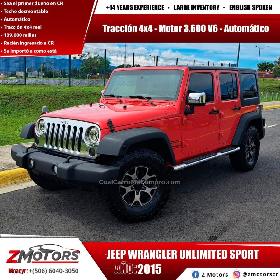 JEEP WRANGLER UNLIMITED SPORT 2015