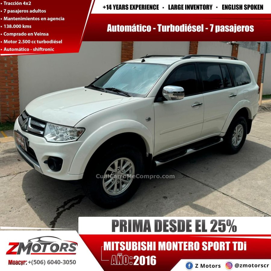 MITSUBISHI MONTERO SPORT TDi 2016