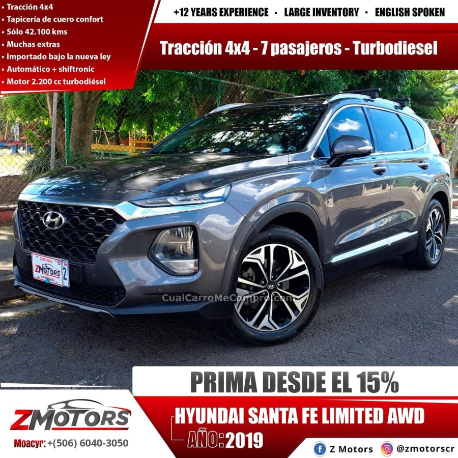 HYUNDAI SANTA FE LIMITED AWD 2019