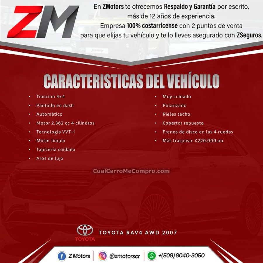 TOYOTA RAV4 AWD 2007