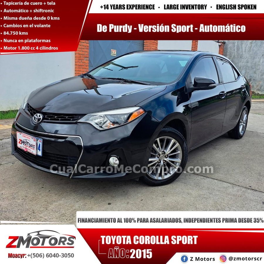 TOYOTA COROLLA SPORT 2015
