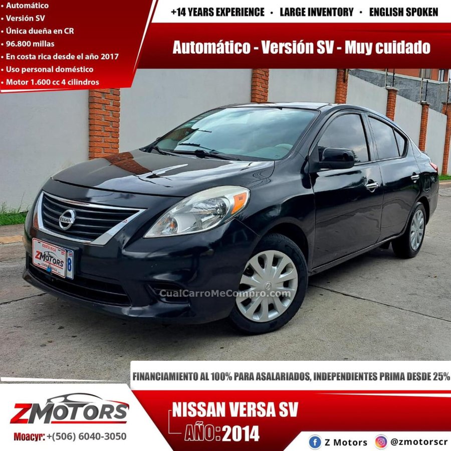 NISSAN VERSA SV 2014