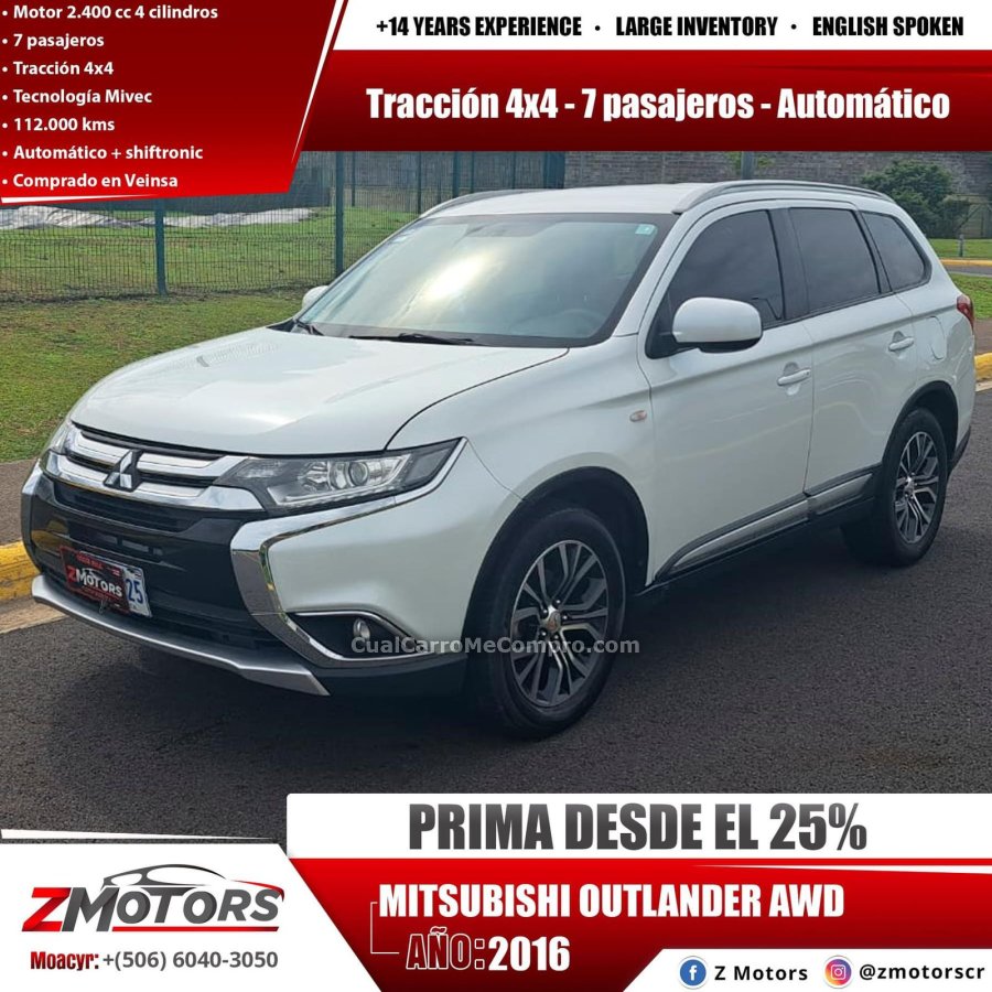 MITSUBISHI OUTLANDER AWD 2016