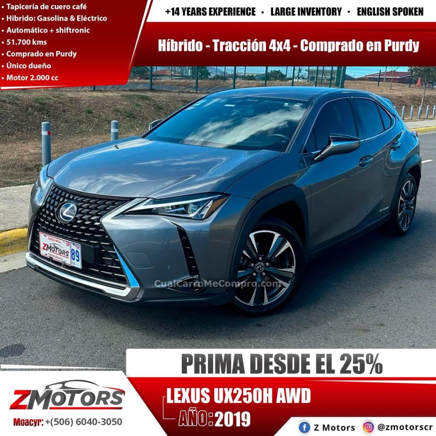LEXUS UX250H AWD 2019