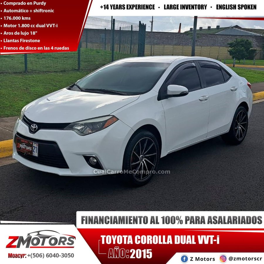 TOYOTA COROLLA DUAL VVT-i 2015