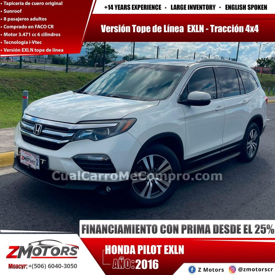 HONDA PILOT EXLN 2016
