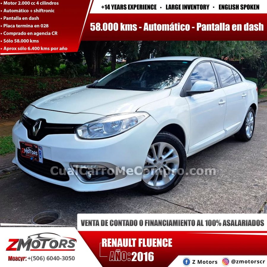 RENAULT Fluence 2016